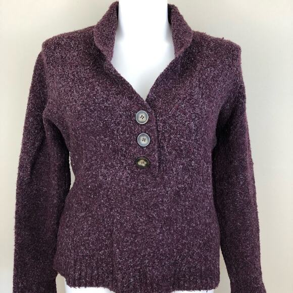 Colorado Clothing purple comfort series sweater button front size medium - Picture 1 of 6